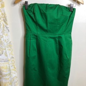 Express design studio green strapless dress size 2